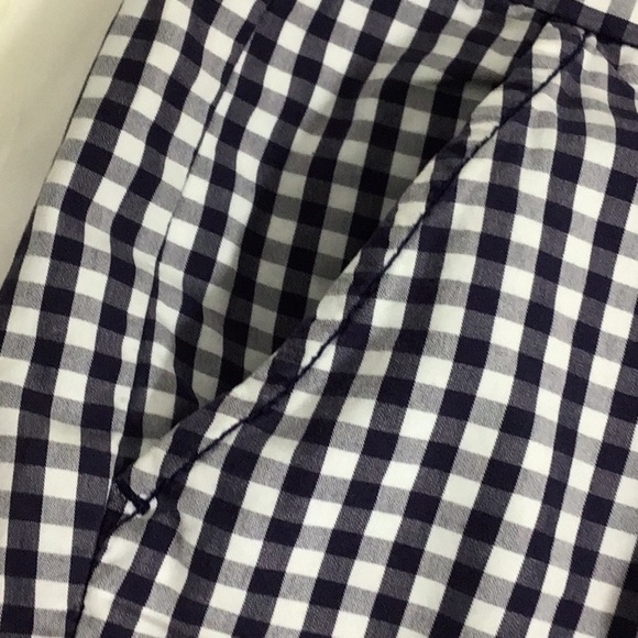 Super CUTE J.CREW SZ 2 Navy n white gingham shorts. FINAL REDUX! - Picture 2 of 5